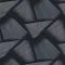 3D hatású  fekete színű  geometrikus tapéta – modern , fókuszorientált falra 
