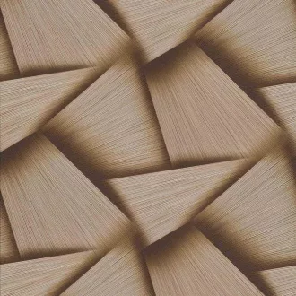   3D hatású  arany színű  geometrikus tapéta – modern , fókuszorientált falra 