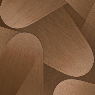 Prémium bronz szatén  3D hatású geometrikus tapéta