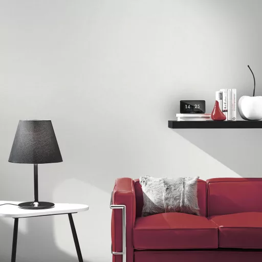 Fehér színű textil hatású tapéta – elegáns struktúrált tapéta modern enteriőrbe