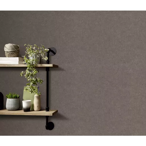 Barna színű textil hatású tapéta – elegáns struktúrált tapéta modern enteriőrbe