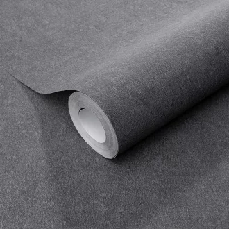   Antracitszürke  textil hatású tapéta – elegáns struktúrált tapéta modern enteriőrbe