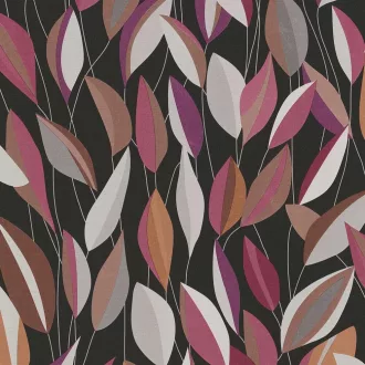   Modern levélmintás tapéta – elegáns design tapéta lila színben