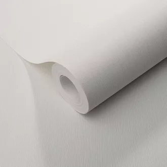   Letisztult, hosszanti strukturált mintájú   dekortapéta fehér színben