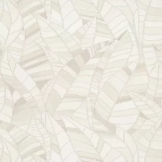   Levélmintás dekor tapéta – elegáns természet ihlette faldekor a krém szín árnyalataiban