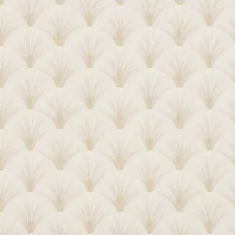   Art deco mintás tapéta – elegáns legyező mintás design faldekor krém- arany színnel