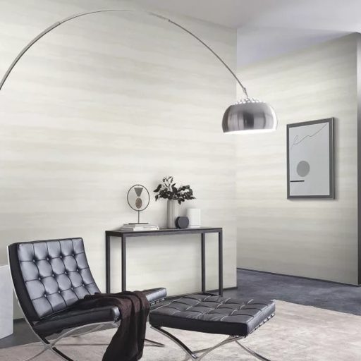 Textúrált akvarell hatású tapéta – vízszintes hullám mintával pastell krém szín kombinálásával