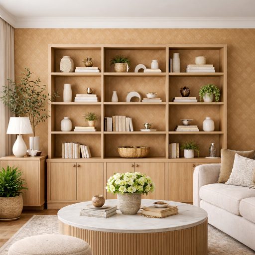 Arany színű geometrikus tapéta – rombuszmintás modern tapéta