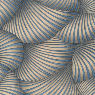 Kék arany art deco tapéta – modern, elegáns mintával