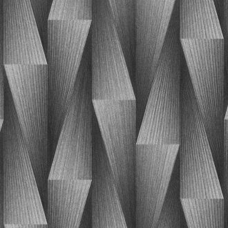   Ezüst szinű geometrikus tapéta – modern 3D fa hatású mintázat