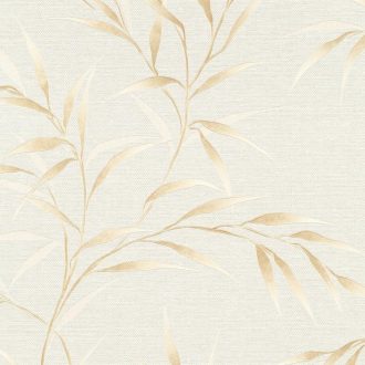   Bézs leveles tapéta – elegáns naturál mintás faldekor modern otthonokba