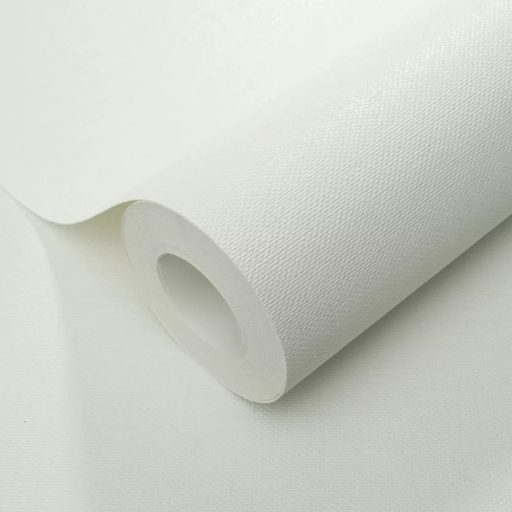 Fehér textil textúrájú tapéta – elegáns, letisztult falburkolat modern otthonokba