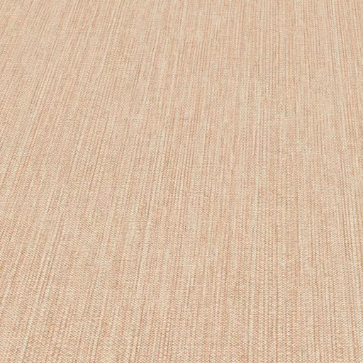 Elegáns pasztell narancs színű textilhatású vlies tapéta finom hosszanti textúrával.  – elegáns megjelenés minden helységbe
