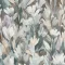 Aquarell  virágmintás tapéta barna-krém-kék -lila árnyalatokkal – elegáns megjelenés nappaliba és hálószobába