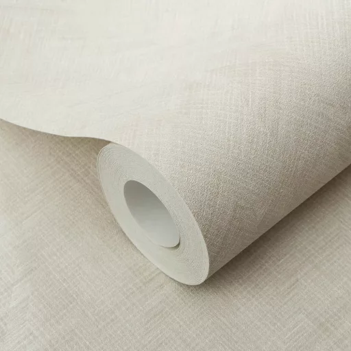 Modern pasztell taupe halszálka mintás tapéta finom textúrával és természetes megjelenéssel – elegáns megjelenés minden helységbe
