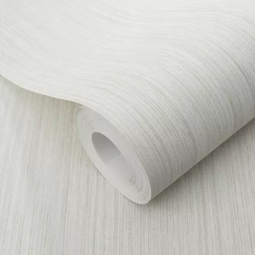Elegáns beige színű textilhatású vlies tapéta finom lenvászon textúrával.  – elegáns megjelenés minden helységbe