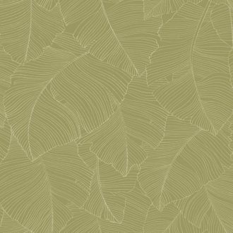   Trópusi levél mintás design tapéta – elegáns botanikus design zöld színben