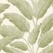 Trópusi levél mintás dekor tapéta – modern botanikus faldekoráció fehér-zöld  tónusokkal