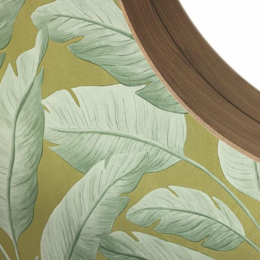 Trópusi banán levél mintás dekor tapéta – modern botanikus faldekoráció zöld tónusokkal