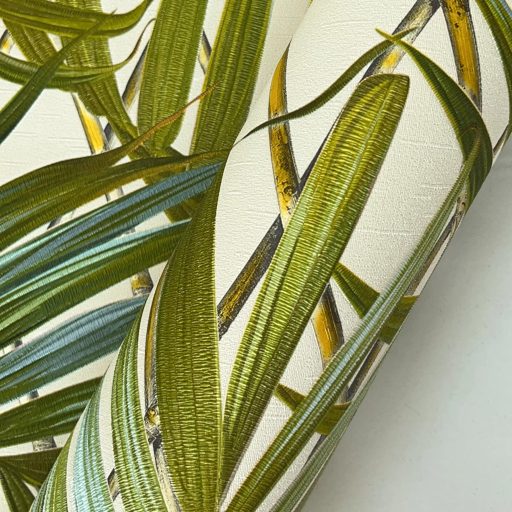 Trópusi bambusz leveles tapéta