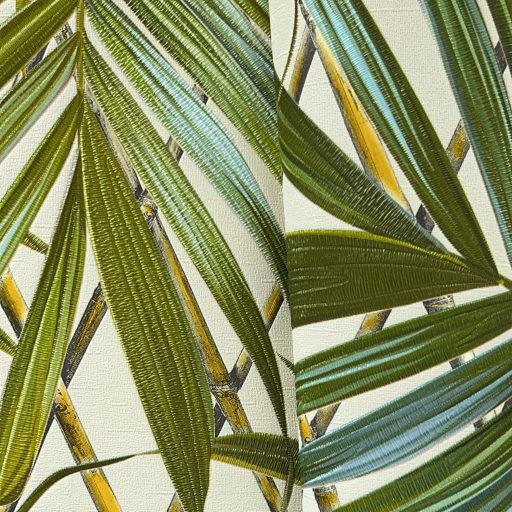 Trópusi bambusz leveles tapéta