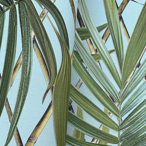 Trópusi bambusz leveles tapéta