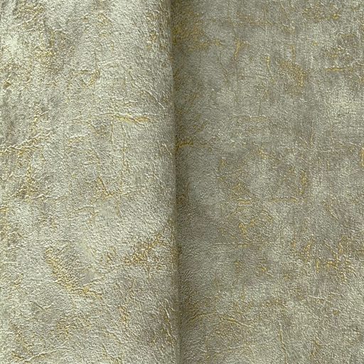 Modern betonhatású tapéta – struktúrált, letisztult barna-arany színben