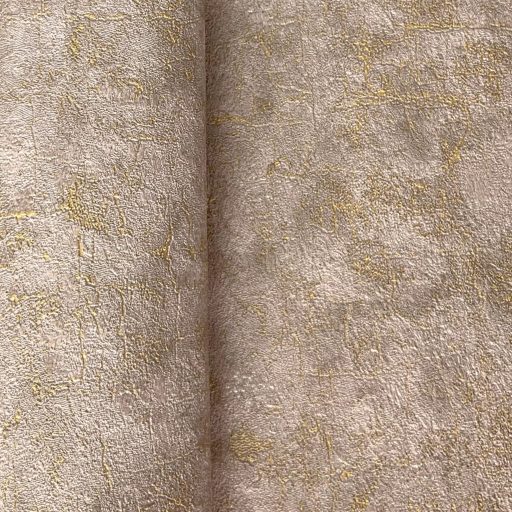 Modern betonhatású tapéta – struktúrált, letisztult terrakotta-arany színben