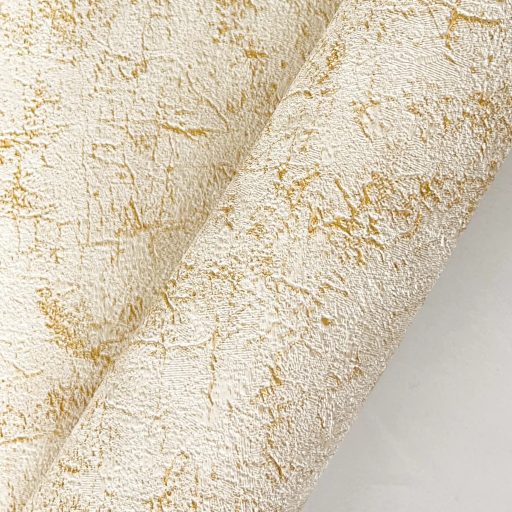 Modern betonhatású tapéta – struktúrált, letisztult beige-arany színben