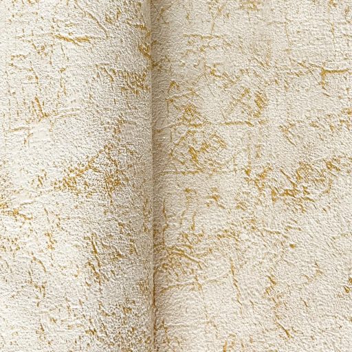 Modern betonhatású tapéta – struktúrált, letisztult beige-arany színben