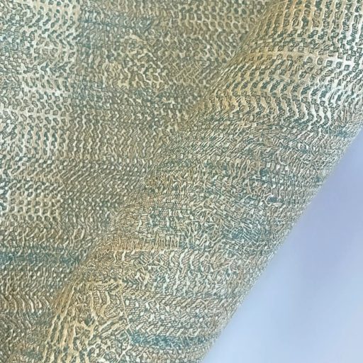 Modern absztrakt mintás tapéta – texturált felülettel, kék-beige színben