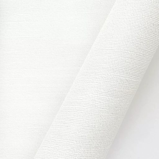 Elegáns textilhatású tapéta , fehér színben