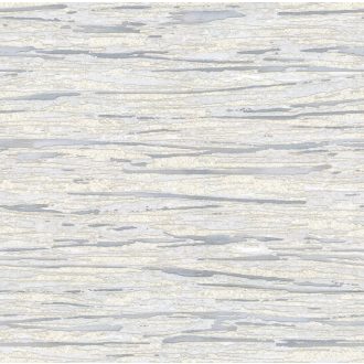   Különleges design tapéta vízszintes irányú, rétegzett struktúrával, fehér-kékesszürke árnyalatban