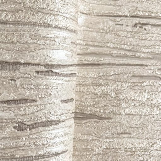 Különleges design tapéta vízszintes irányú, rétegzett struktúrával, beige-barna árnyalatban