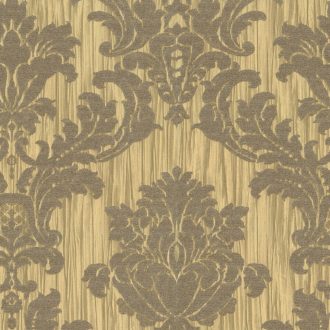   Elegáns barokk mintás tapéta klasszikus mintával, arany-barna árnyalatban