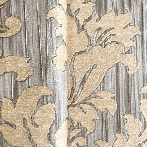 Elegáns barokk mintás tapéta klasszikus mintával, barna-beige árnyalatban