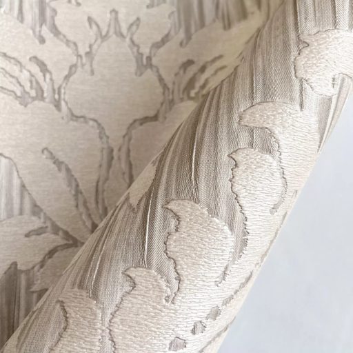 Elegáns barokk mintás tapéta klasszikus mintával, taupe-beige árnyalatban