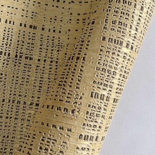 Modern design tapéta különleges, textilhatású struktúrával szürke-arany  árnyalataiban