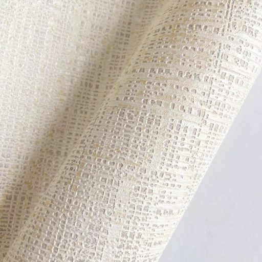 Modern design tapéta különleges, textilhatású struktúrával beige-arany  árnyalatban