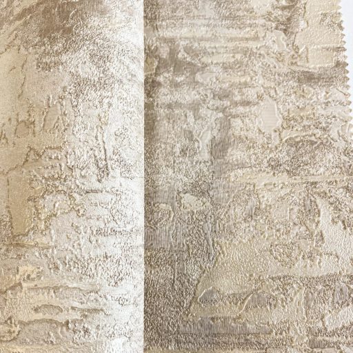Prémium betonhatású tapéta – modern festett fal effekt design,  halvány arany színben