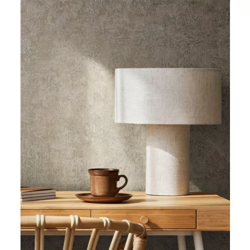 Betonhatású strukturált tapéta – modern minimalista elegancia természetes hatással szürkésbarna tónusban