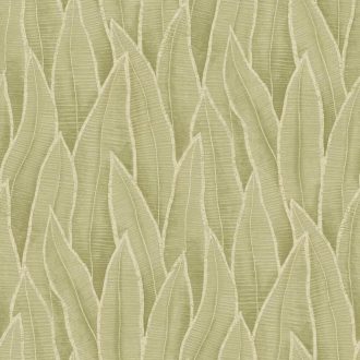   Trópusi levélmintás design tapéta – elegáns botanikus faldekoráció modern enteriőrökbe ,halvány zöld  színben