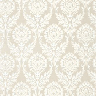 Drapp  színű damaszt mintás tapéta 