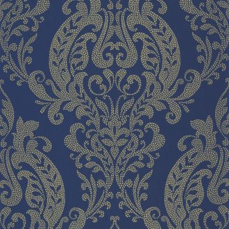   Klasszik kék-arany modern artdeco tapéta – Elegáns klasszikus minta