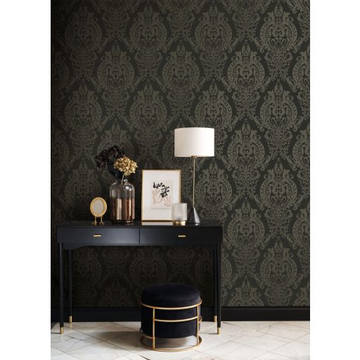 Szürke-arany modern artdeco tapéta – Elegáns klasszikus minta