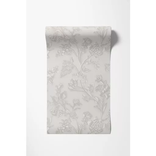 Elegáns virágmintás tapéta beige-krém-szürke  árnyalatban 10x0,53m