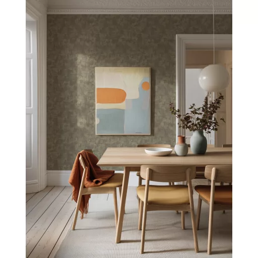 Elegáns, modern tapéta barnás - zöldes árnyalatokkal, finoman strukturált 10x0,53m