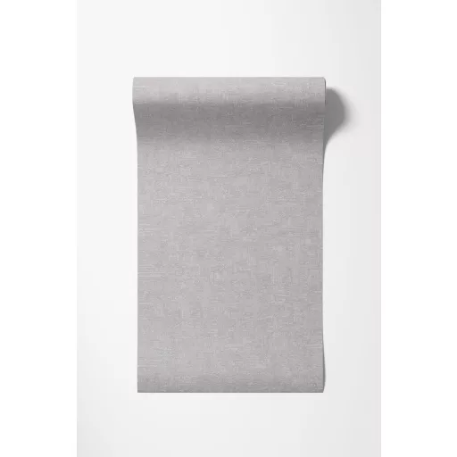Világos  szürkés árnyalatú, strukturált textilhatású tapéta 10x0,53m