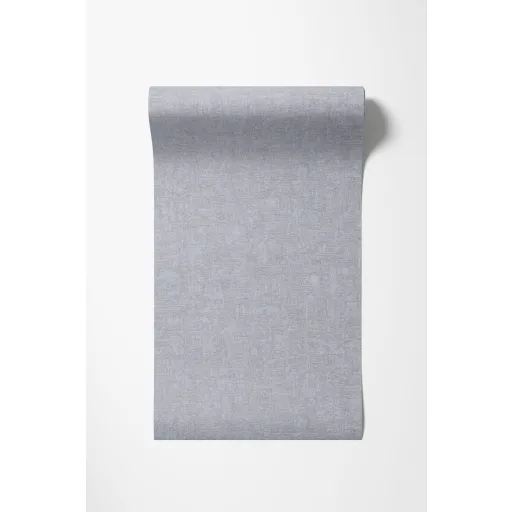 Világos  szürkéskék árnyalatú, strukturált textilhatású tapéta 10x0,53m