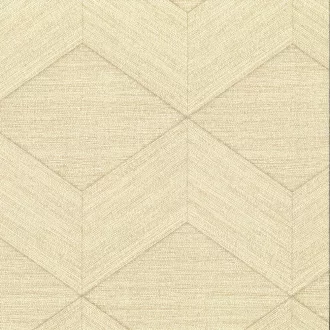  Meleg bézs geometrikus tapéta – elegáns 3D textilhatással